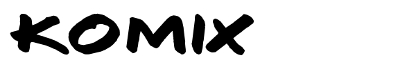 Шрифт Komix