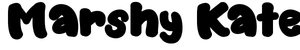 Marshy Kate font preview