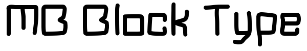 Шрифт MB Block Type