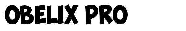 Шрифт Obelix Pro
