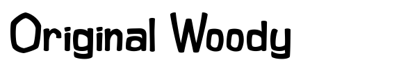 Шрифт Original Woody