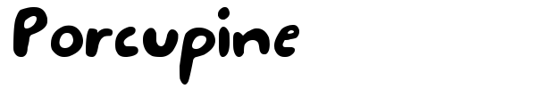 Шрифт Porcupine