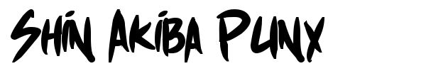 Shin Akiba Punx font preview