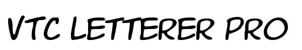 Шрифт VTC Letterer Pro