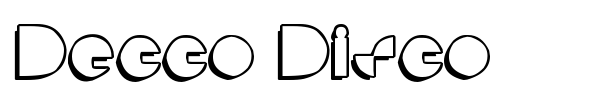 Шрифт Decco Disco