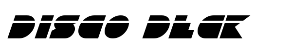 Disco Deck font preview