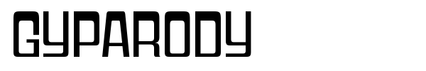 Шрифт Gyparody