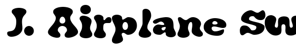 J. Airplane Swash font preview