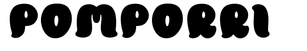 Шрифт Pomporri
