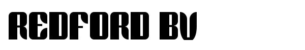 Шрифт Redford BV
