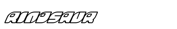 Шрифт Rinosaur