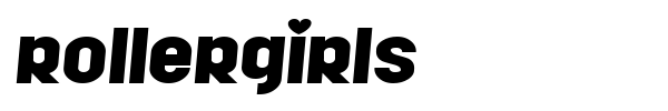 Шрифт Rollergirls
