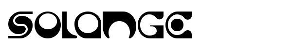Шрифт Solange