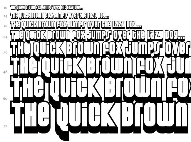 Weltron Special Power / 2001 font waterfall