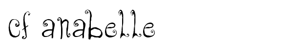 CF Anabelle font preview