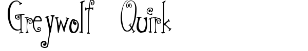 Шрифт Greywolf Quirk