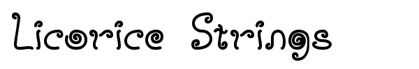 Шрифт Licorice Strings