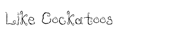 Like Cockatoos font preview