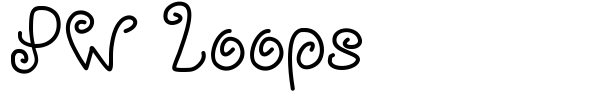 Шрифт PW Loops