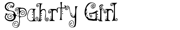 Spahrty Girl font preview