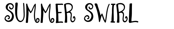 Шрифт Summer Swirl