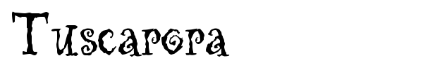 Шрифт Tuscarora