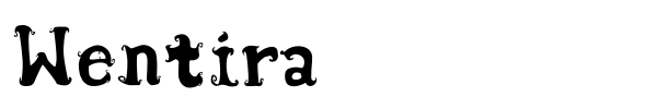 Шрифт Wentira