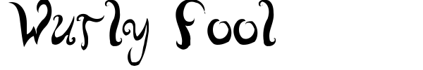 Wurly Fool font preview