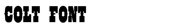 Colt Font font preview
