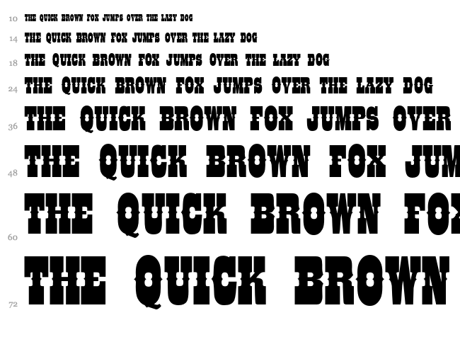 Colt Font font waterfall
