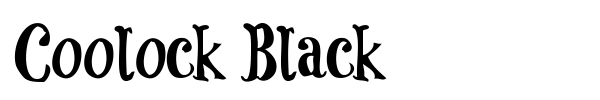 Coolock Black font preview