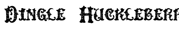 Шрифт Dingle Huckleberry
