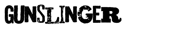 Gunslinger font preview