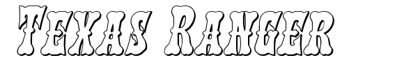 Texas Ranger font preview