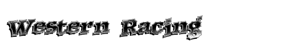 Western Racing font preview