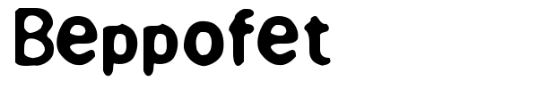 Шрифт Beppofet
