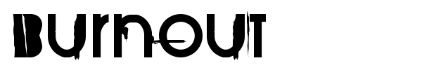 Шрифт BurnOut