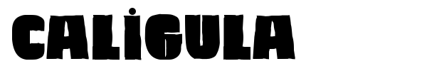Шрифт Caligula