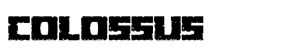Colossus font preview