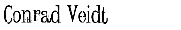 Шрифт Conrad Veidt