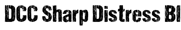 Шрифт DCC Sharp Distress Black