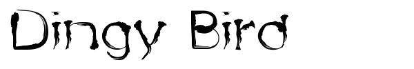 Шрифт Dingy Bird