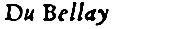 Шрифт Du Bellay