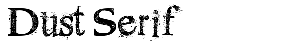 Шрифт Dust Serif