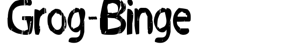 Шрифт Grog-Binge