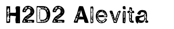 H2D2 Alevita font preview