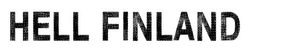 Шрифт Hell Finland