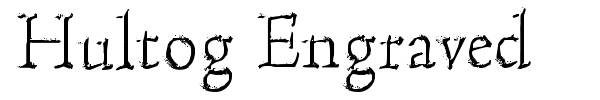 Шрифт Hultog Engraved