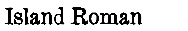 Шрифт Island Roman
