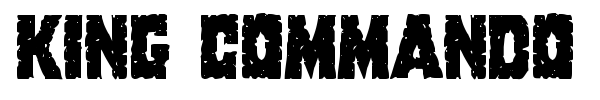 King Commando font preview